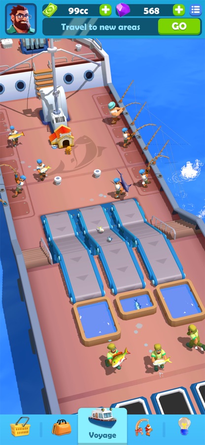 Factory deck with conveyors